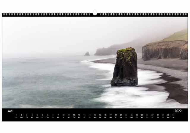 Jahreskalender Island | Mai 2022 |  L&aelig;kjavik - Stapinn